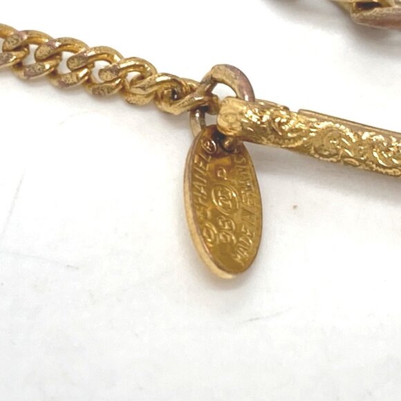 CHANEL Gold Logo Charm Bracelet - Picture 6 of 8